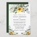 Search for dusty blue and yellow wedding invitations Sunflowers