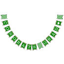 Search for green and white bunting flags Congratulations