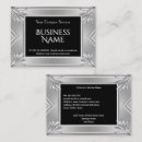 Search for black and silver chrome business cards Professional
