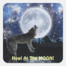 Search for howling wolf at moon stickers Wolves
