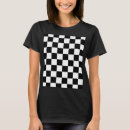 Search for black and white checkered tshirts Pattern