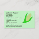 Search for corn business cards Cartoon