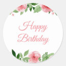 Search for floral birthday card stickers Flowers