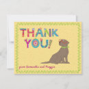 Search for labrador thank you cards Chocolate lab
