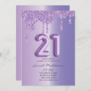 Search for glitter 21st birthday invitations Chic