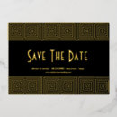 Search for great gatsby save the dates Black and gold