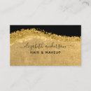 Search for black and gold business cards Hair stylist