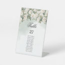 Search for bohemian floral wedding table cards Sage green