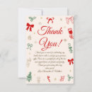 Search for christmas thank you cards Red and green