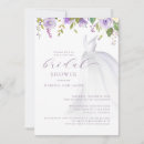 Search for purple floral bridal shower invitations Calligraphy