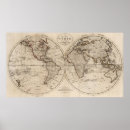 Search for old world maps posters Vintage world map