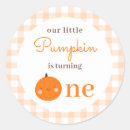 Search for first birthday pumpkin stickers Orange