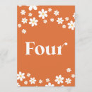 Search for four table cards Floral