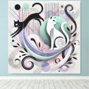 Search for geometric cat art White