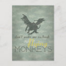 Search for flying monkey postcards Halloween