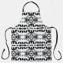 Search for ethnic pattern aprons White
