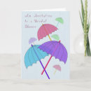 Search for umbrella bridal shower invitations Purple
