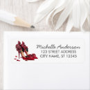 Search for black shoe return address labels High heels