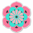 Search for lotus mandala stickers Turquoise
