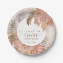 Search for boho bridal shower plates Pampas grass