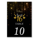 Search for sweet 16 table cards Number