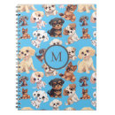Search for cute blue notebooks Initial
