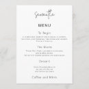 Search for guests name wedding menus Modern