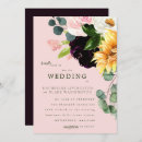 Search for sunflower and burgundy wedding invitations Floral