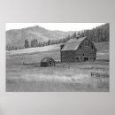 Search for black and white landscape posters Barn
