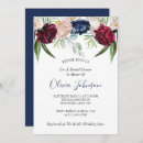 Search for marsala navy bridal shower invitations Flowers