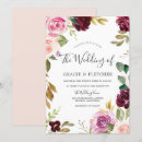 Search for burgundy and pink wedding invitations Floral