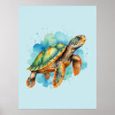 Search for sea turtle painting posters Watercolor