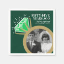 Search for 55th anniversary napkins Green