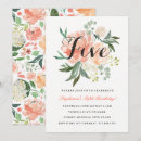 Search for floral birthday invitations Pink