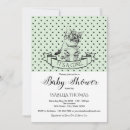 Search for kitten baby shower invitations Green