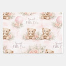 Search for neutral baby wrapping paper Teddy bear baby shower