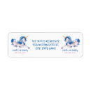 Search for rainbow unicorn return address labels Fairytale