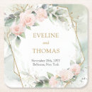 Search for floral wedding coasters Paper