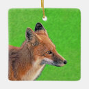 Search for red fox christmas tree decorations Wild animal