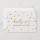 Search for dots rsvp cards Gold foil