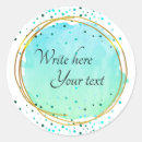 Search for teal blue and gold stickers Chic