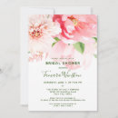 Search for blush pink floral bridal shower invitations Peonies