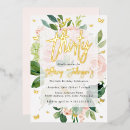 Search for peach butterfly birthday invitations Gold