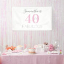 Search for 40th birthday party decor 40 and fabulous