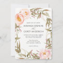 Search for floral wreath wedding invitations Greenery
