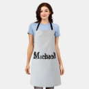 Search for monogram black aprons Typography