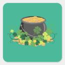 Search for pot of gold stickers Illustration