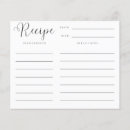 Search for bridal shower recipe cards Floral