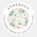 Search for spring address stickers Greenery