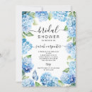 Search for blue hydrangea bridal shower invitations Floral